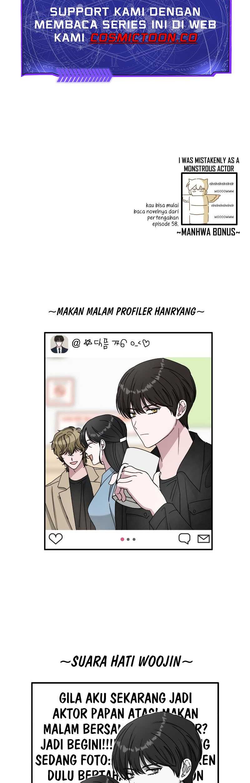 I Was Immediately Mistaken for a Monster Genius Actor Chapter 29 - halaman 55