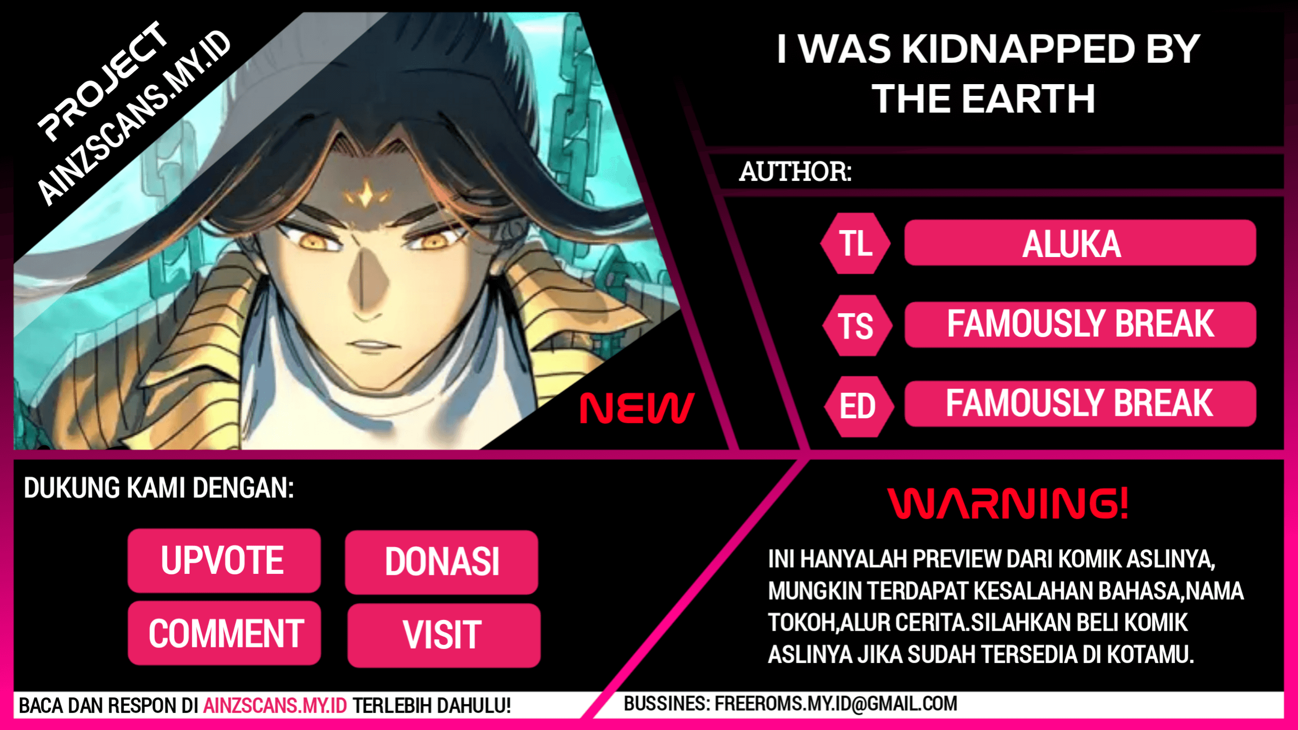 I Was Kidnapped by the Earth Chapter 1 - halaman 1
