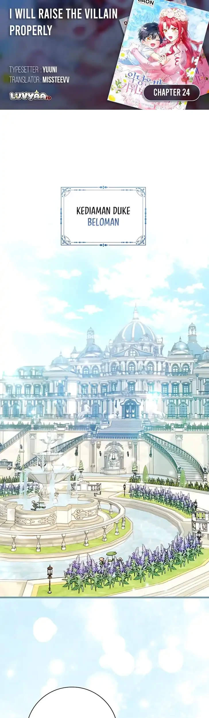 I Will Raise the Villain Properly Chapter 24 - halaman 1