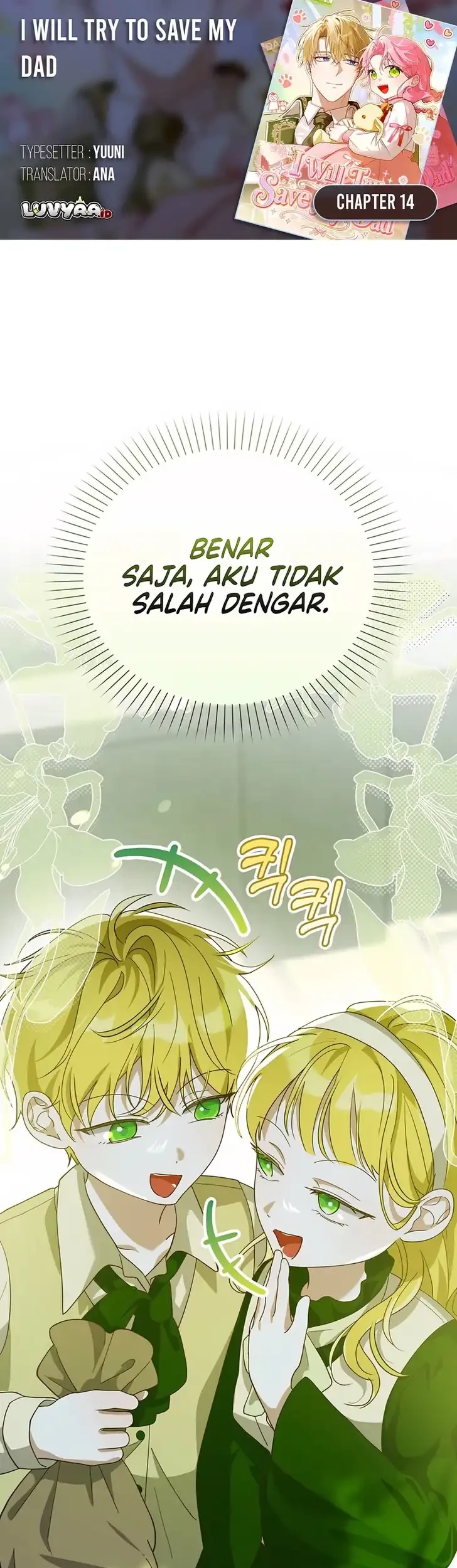 I Will Try to Save My Dad Chapter 14 - halaman 1