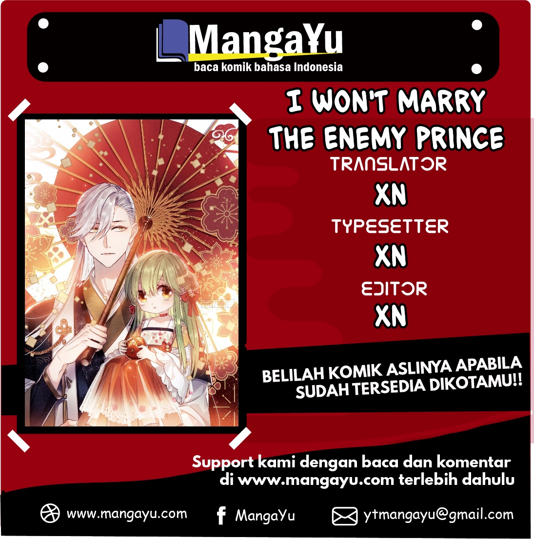 I Won’t Marry The Enemy Prince Chapter 2 - halaman 1