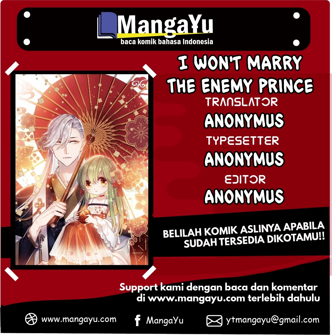 I Won’t Marry The Enemy Prince Chapter 3 - halaman 1