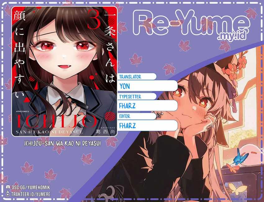 Ichijou-san wa Kao ni Deyasui Chapter 10 - halaman 1