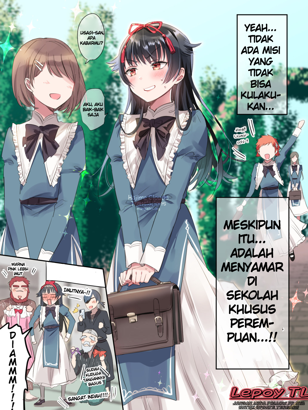 Ichiryuu no ninjadakara jogakuin ni mo tayasuku tokekomeru ♂ Chapter 0 - halaman 2