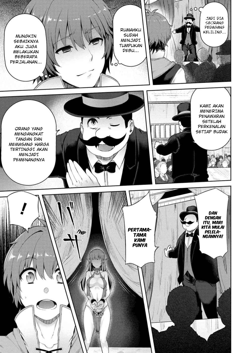 Ie ga Moete Jinsei Dou Demo Yoku Natta kara, Nokotta Nakenashi no Kin de Dark Elf no Dorei o Katta Chapter 1 - halaman 15