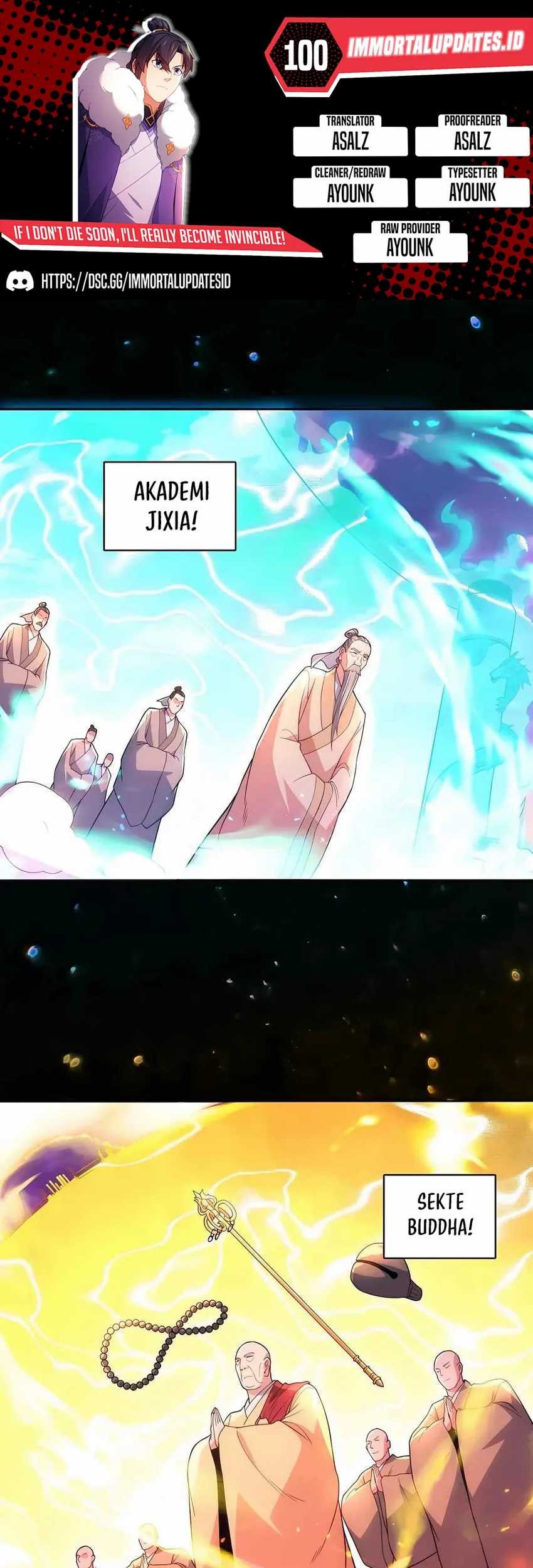 If I Don’t Die, I’ll Be Invincible Chapter 100 - halaman 1
