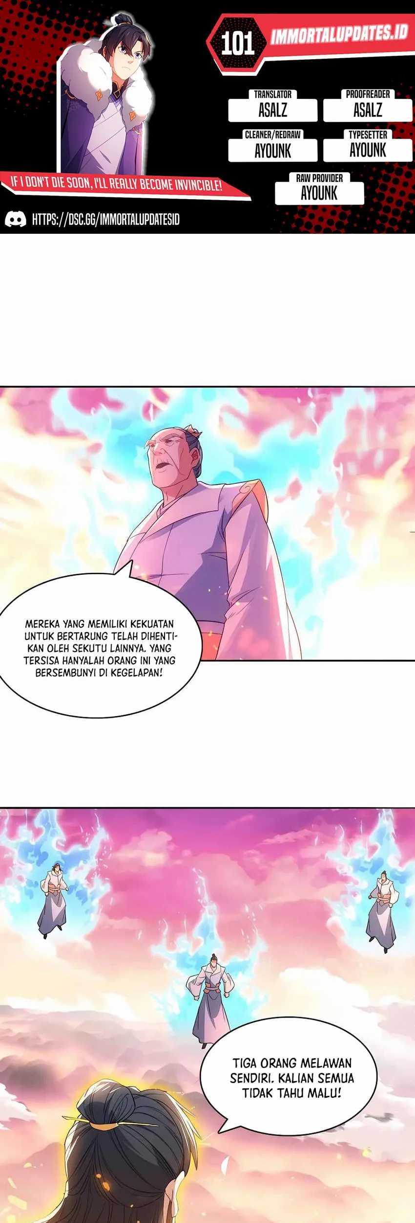 If I Don’t Die, I’ll Be Invincible Chapter 101 - halaman 1
