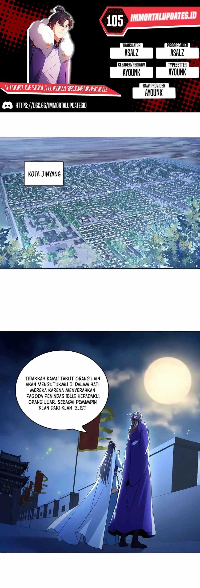 If I Don’t Die, I’ll Be Invincible Chapter 105 - halaman 1