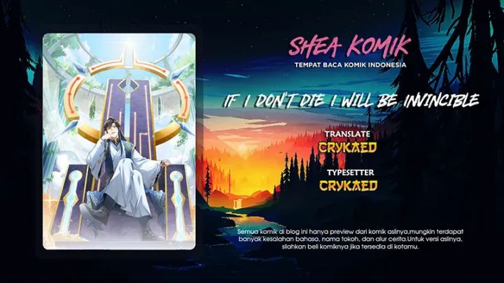 If I Don’t Die, I’ll Be Invincible Chapter 2 - halaman 1