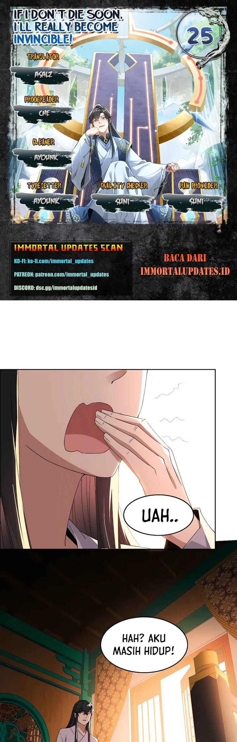 If I Don’t Die, I’ll Be Invincible Chapter 25 - halaman 1
