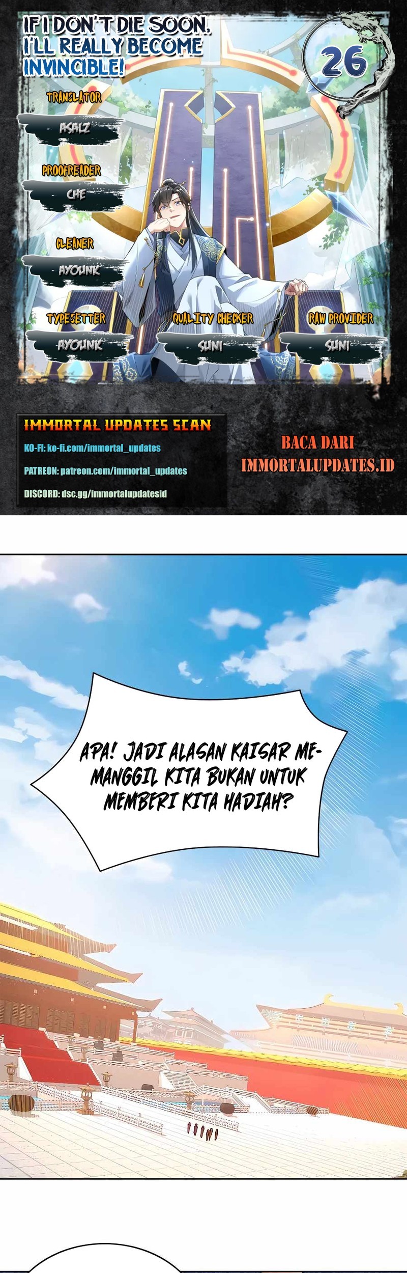 If I Don’t Die, I’ll Be Invincible Chapter 26 - halaman 1