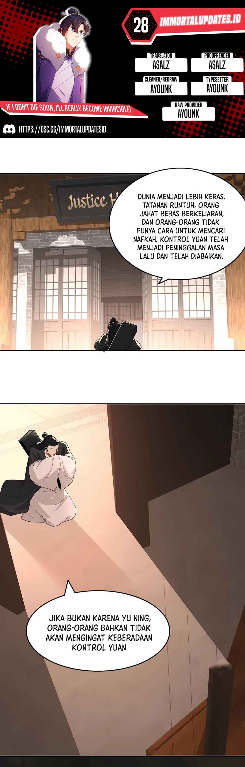 If I Don’t Die, I’ll Be Invincible Chapter 28 - halaman 1