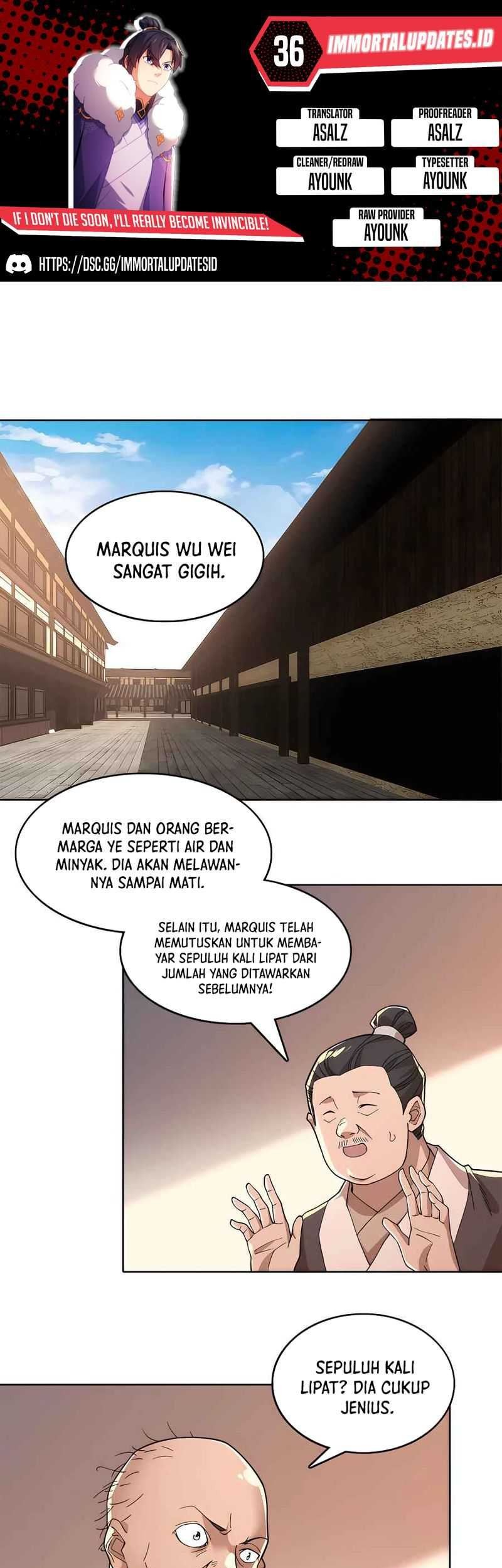 If I Don’t Die, I’ll Be Invincible Chapter 36 - halaman 1