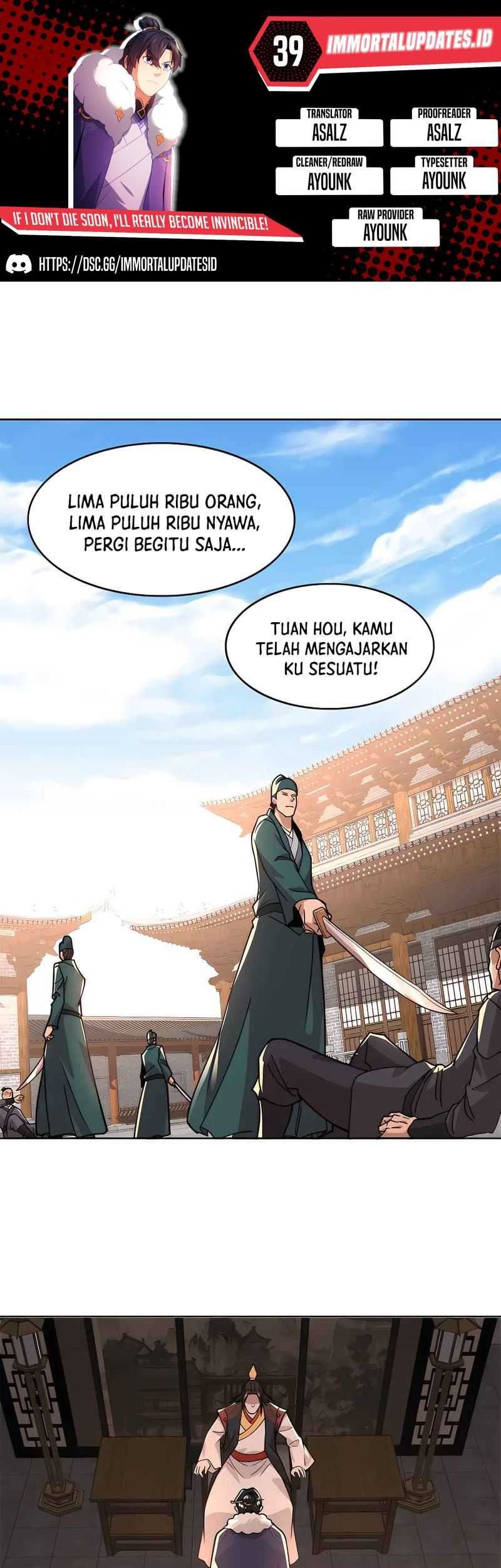 If I Don’t Die, I’ll Be Invincible Chapter 39 - halaman 1