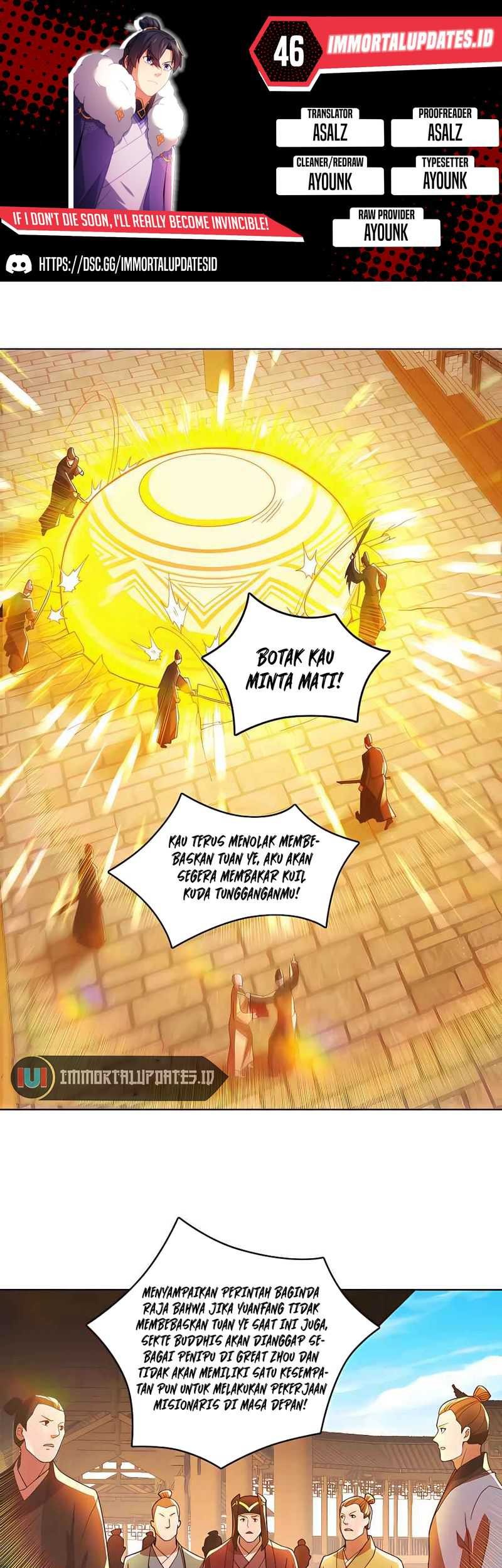 If I Don’t Die, I’ll Be Invincible Chapter 46 - halaman 1