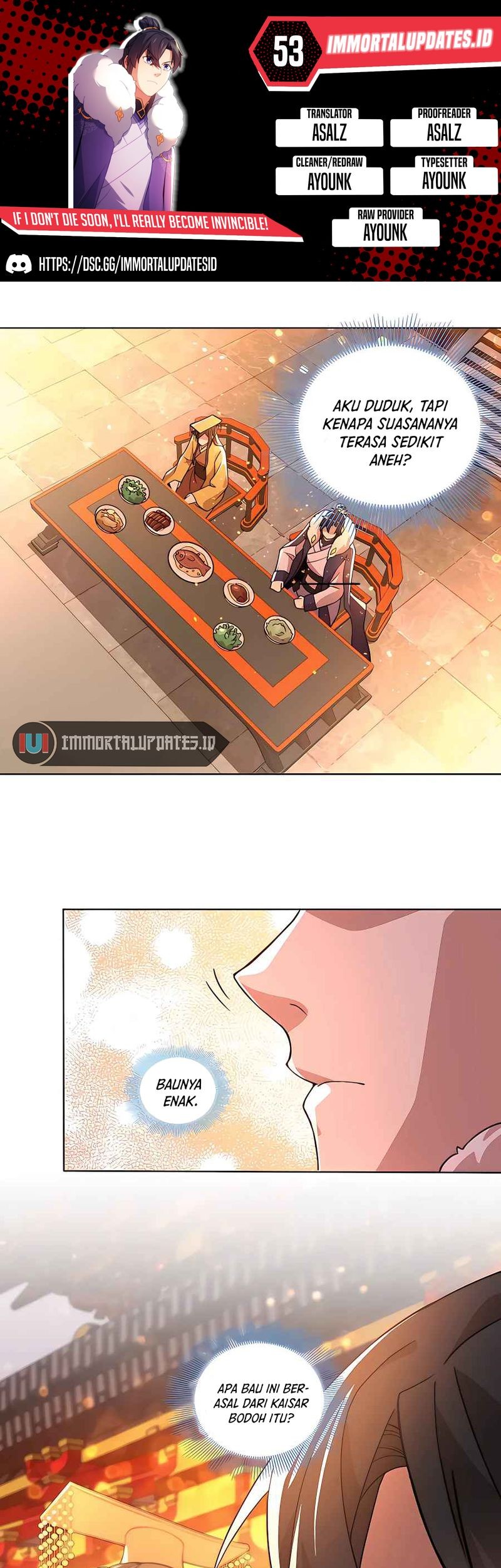 If I Don’t Die, I’ll Be Invincible Chapter 53 - halaman 1