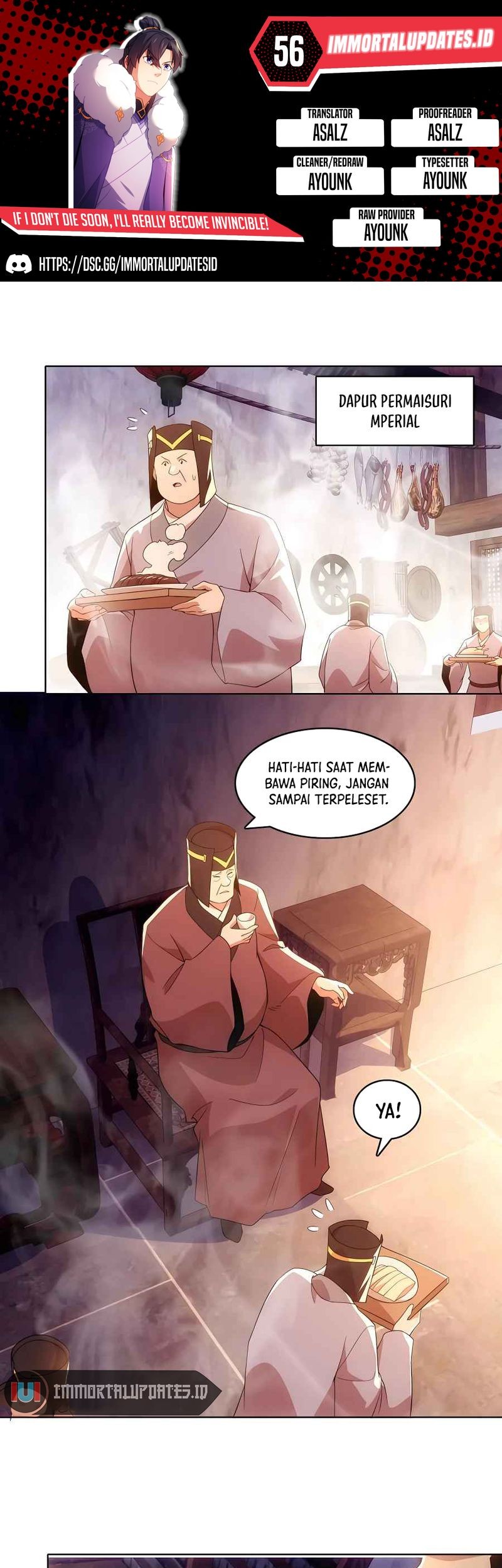 If I Don’t Die, I’ll Be Invincible Chapter 56 - halaman 1