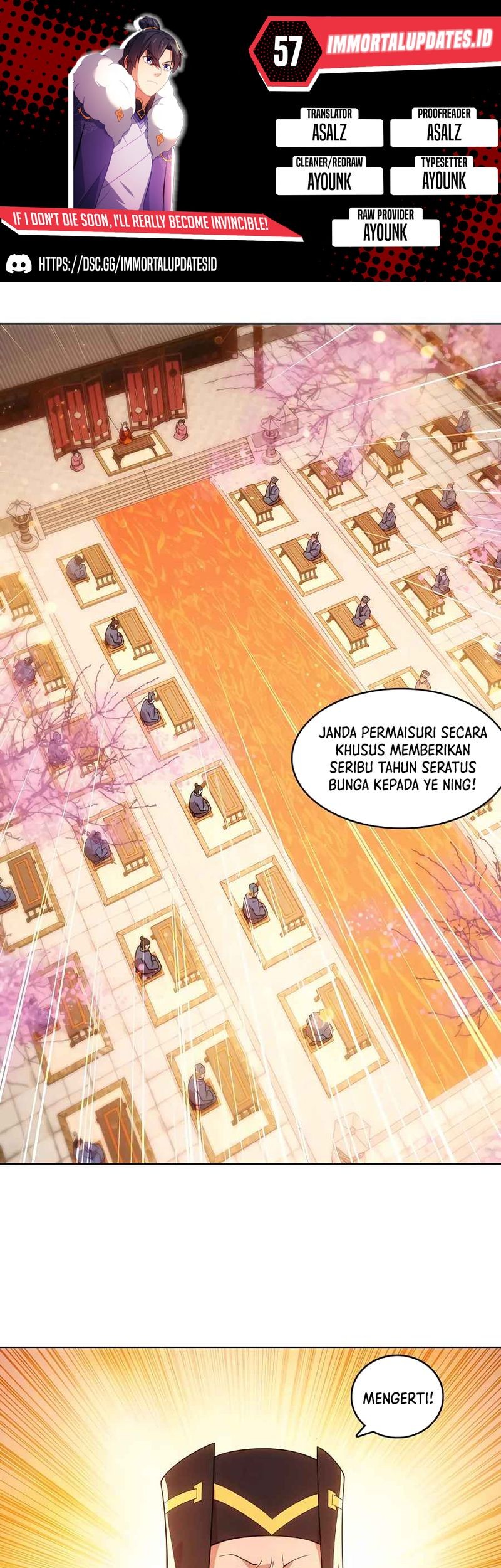 If I Don’t Die, I’ll Be Invincible Chapter 57 - halaman 1