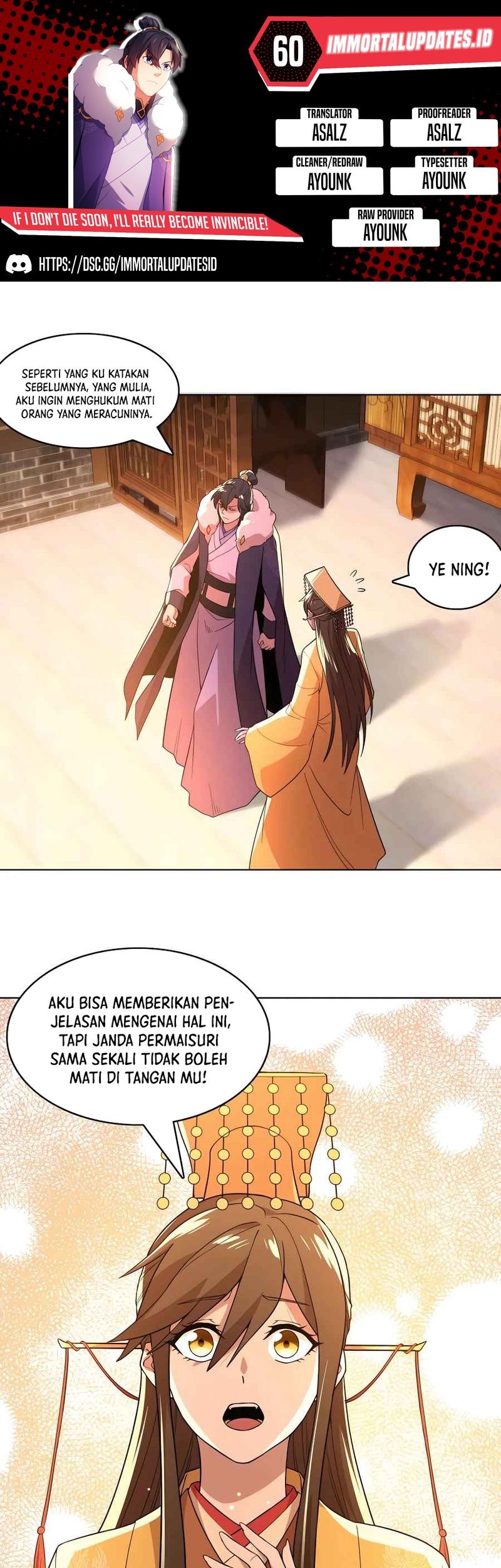 If I Don’t Die, I’ll Be Invincible Chapter 60 - halaman 1