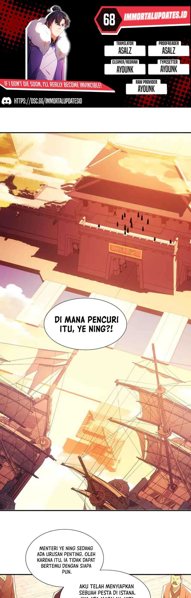 If I Don’t Die, I’ll Be Invincible Chapter 68 - halaman 1