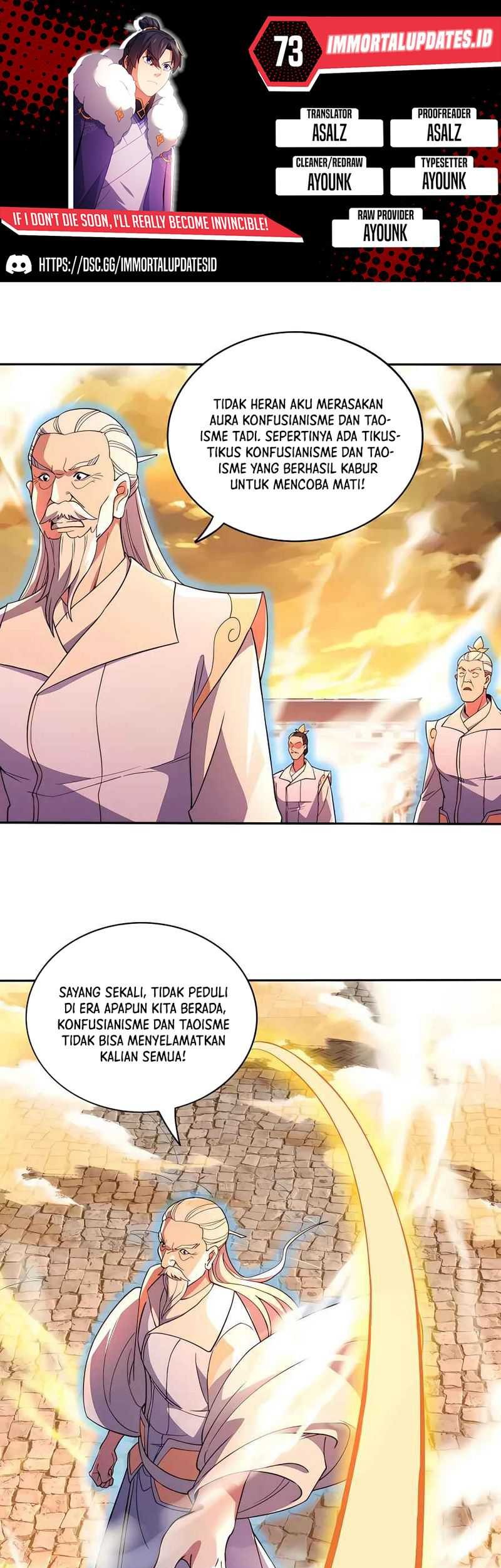 If I Don’t Die, I’ll Be Invincible Chapter 73 - halaman 1
