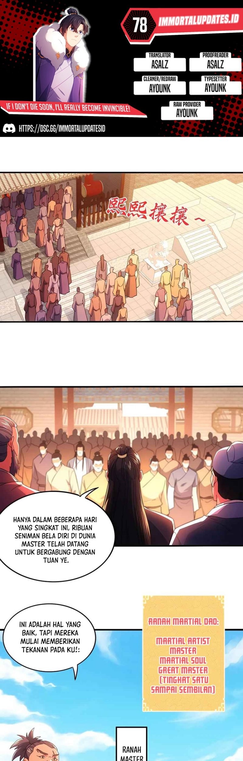 If I Don’t Die, I’ll Be Invincible Chapter 78 - halaman 1