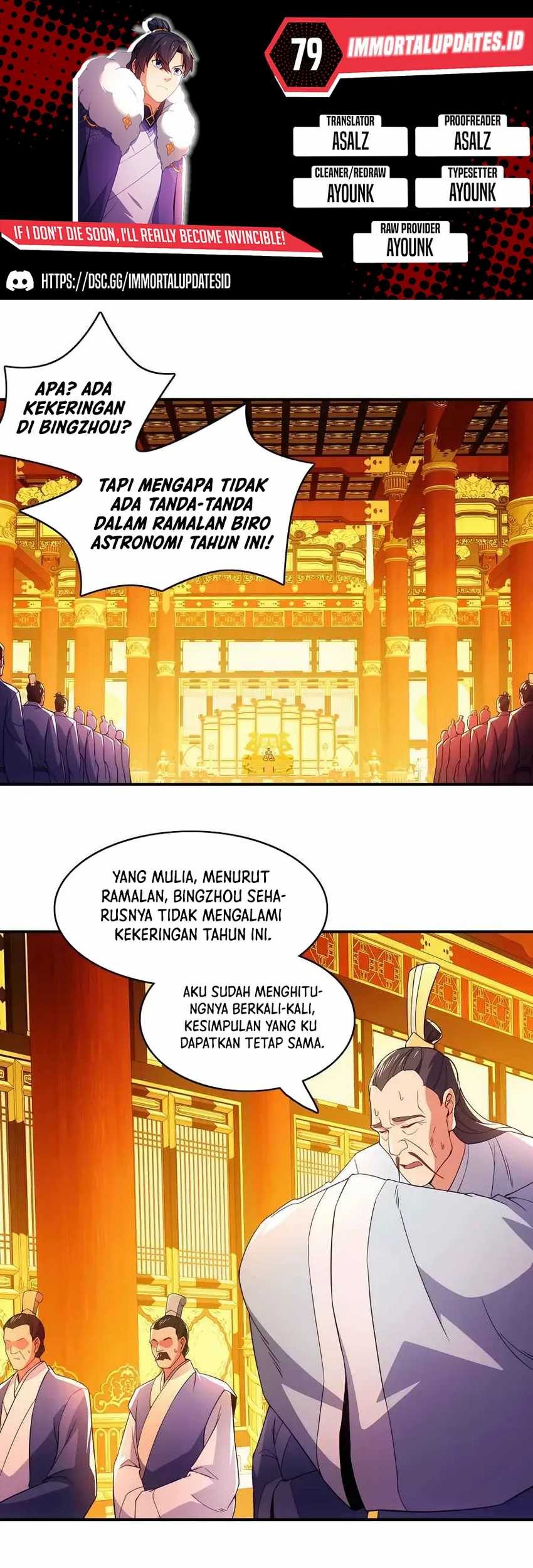 If I Don’t Die, I’ll Be Invincible Chapter 79 - halaman 1