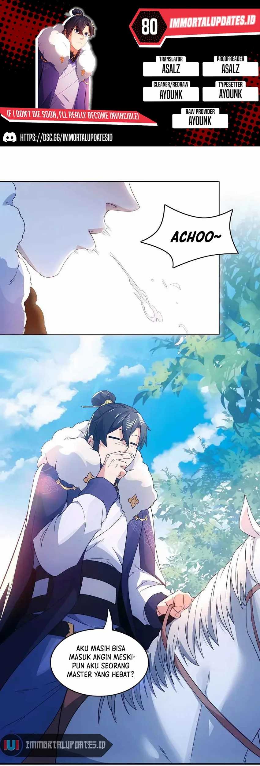If I Don’t Die, I’ll Be Invincible Chapter 80 - halaman 1