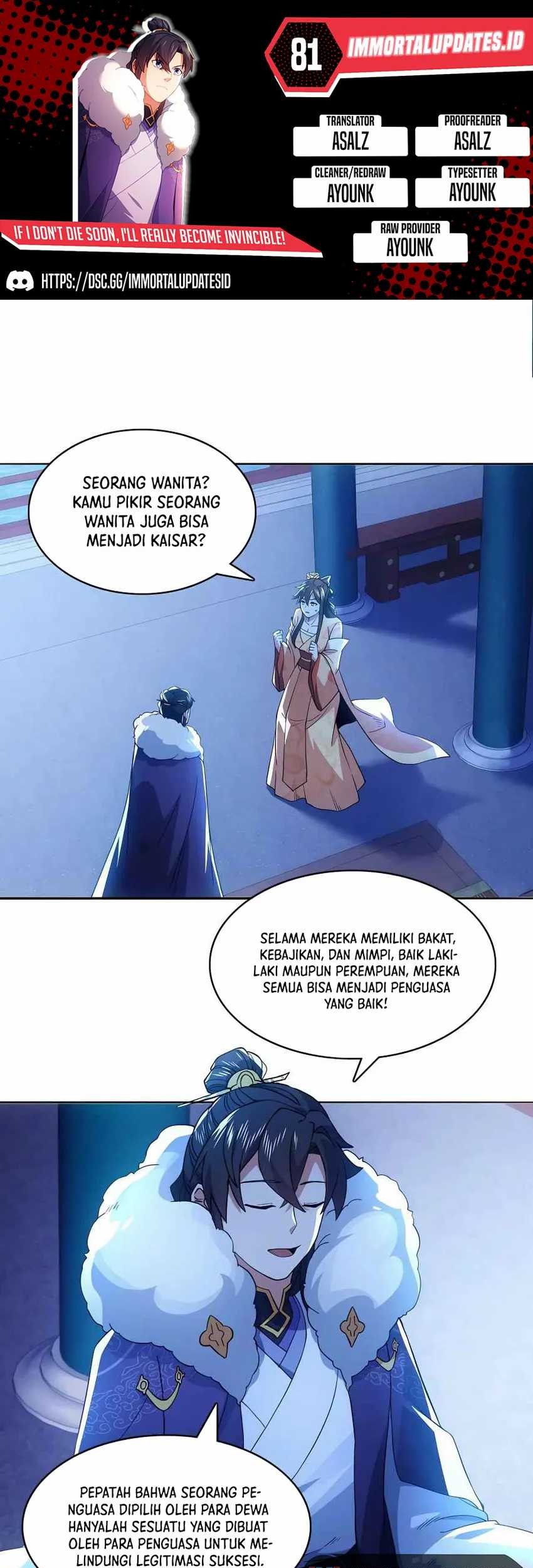 If I Don’t Die, I’ll Be Invincible Chapter 81 - halaman 1