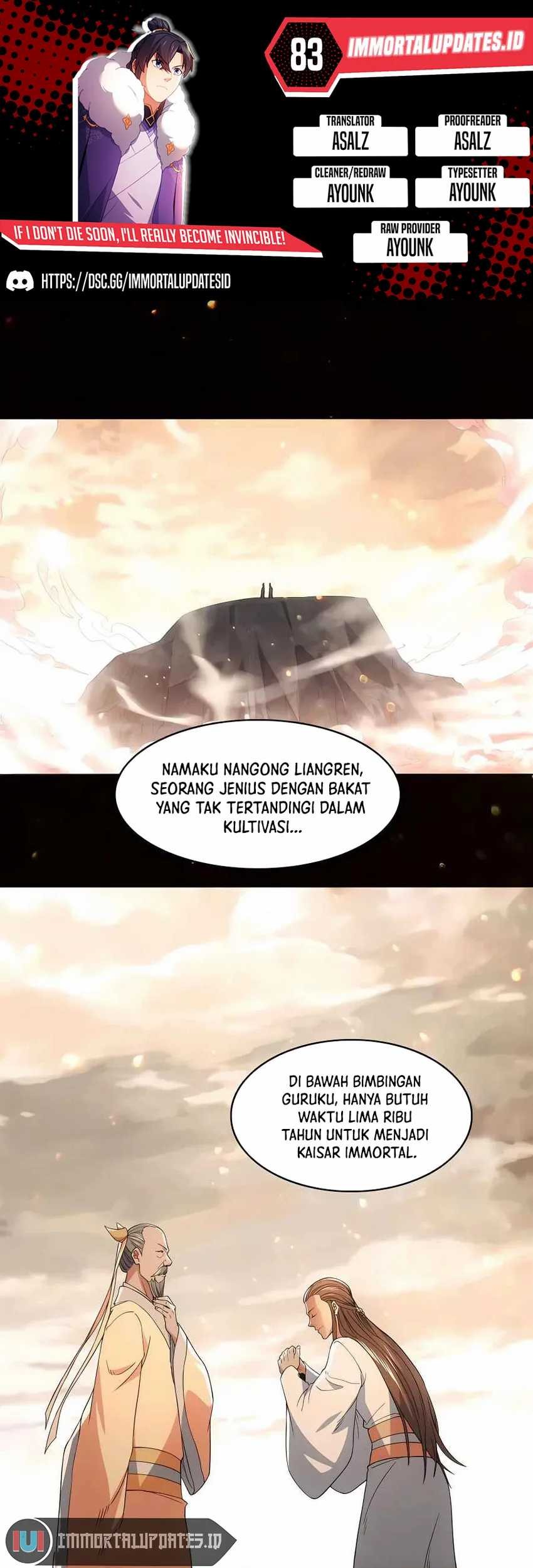 If I Don’t Die, I’ll Be Invincible Chapter 83 - halaman 1