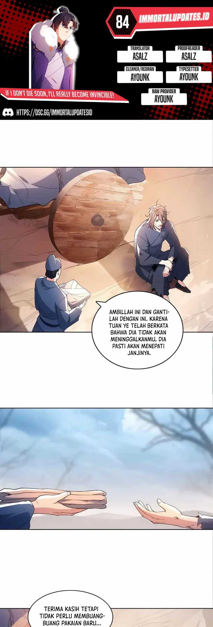 If I Don’t Die, I’ll Be Invincible Chapter 84 - halaman 1