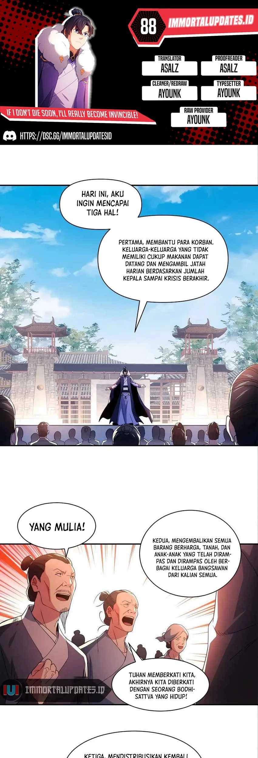 If I Don’t Die, I’ll Be Invincible Chapter 88 - halaman 1