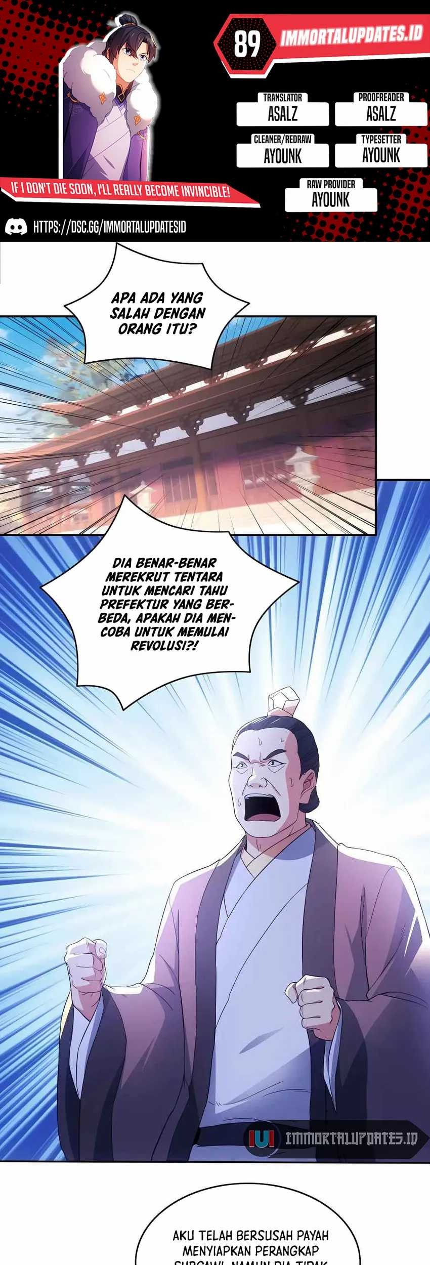 If I Don’t Die, I’ll Be Invincible Chapter 89 - halaman 1