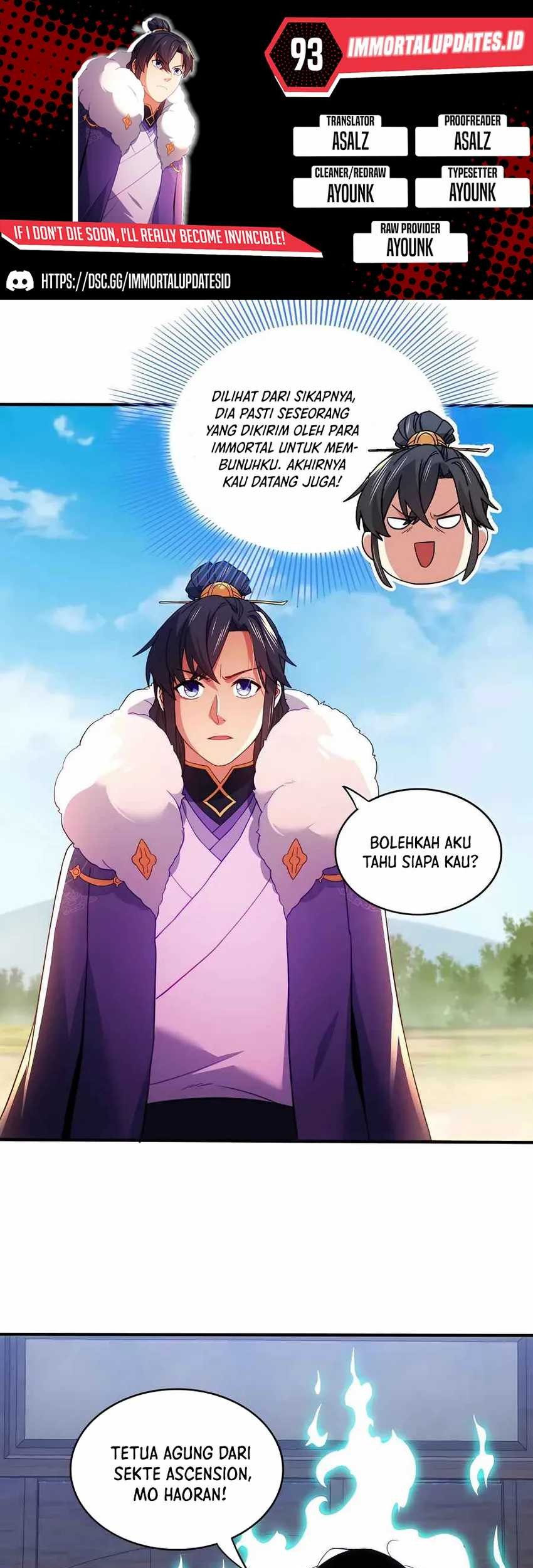 If I Don’t Die, I’ll Be Invincible Chapter 93 - halaman 1