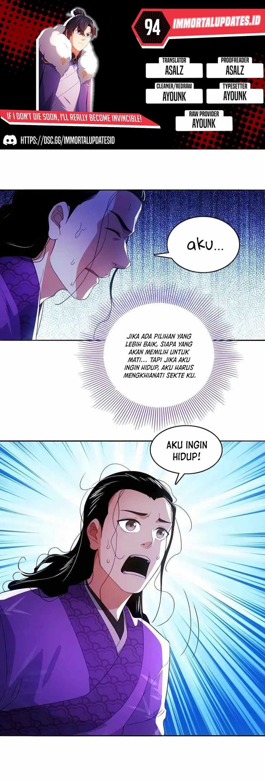 If I Don’t Die, I’ll Be Invincible Chapter 94 - halaman 1