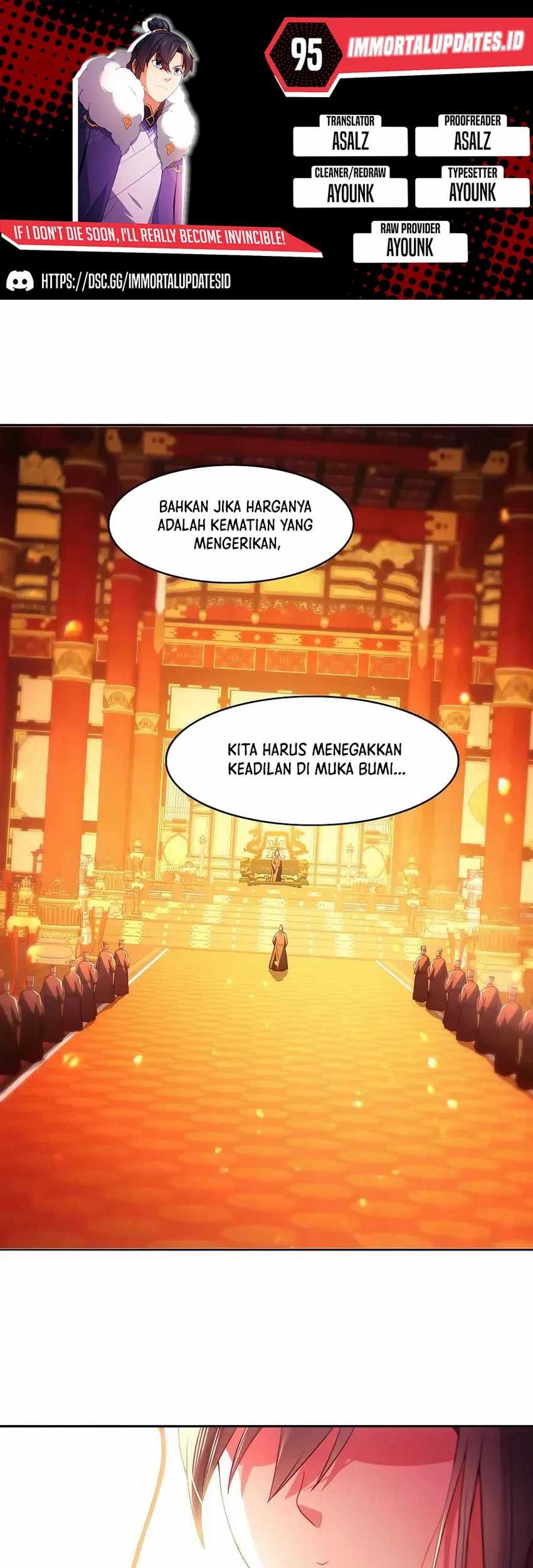 If I Don’t Die, I’ll Be Invincible Chapter 95 - halaman 1