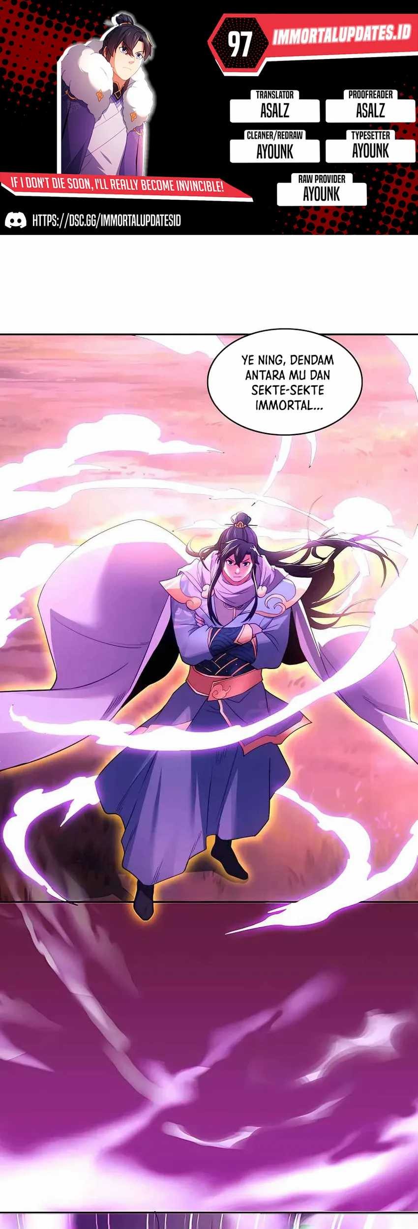 If I Don’t Die, I’ll Be Invincible Chapter 97 - halaman 1