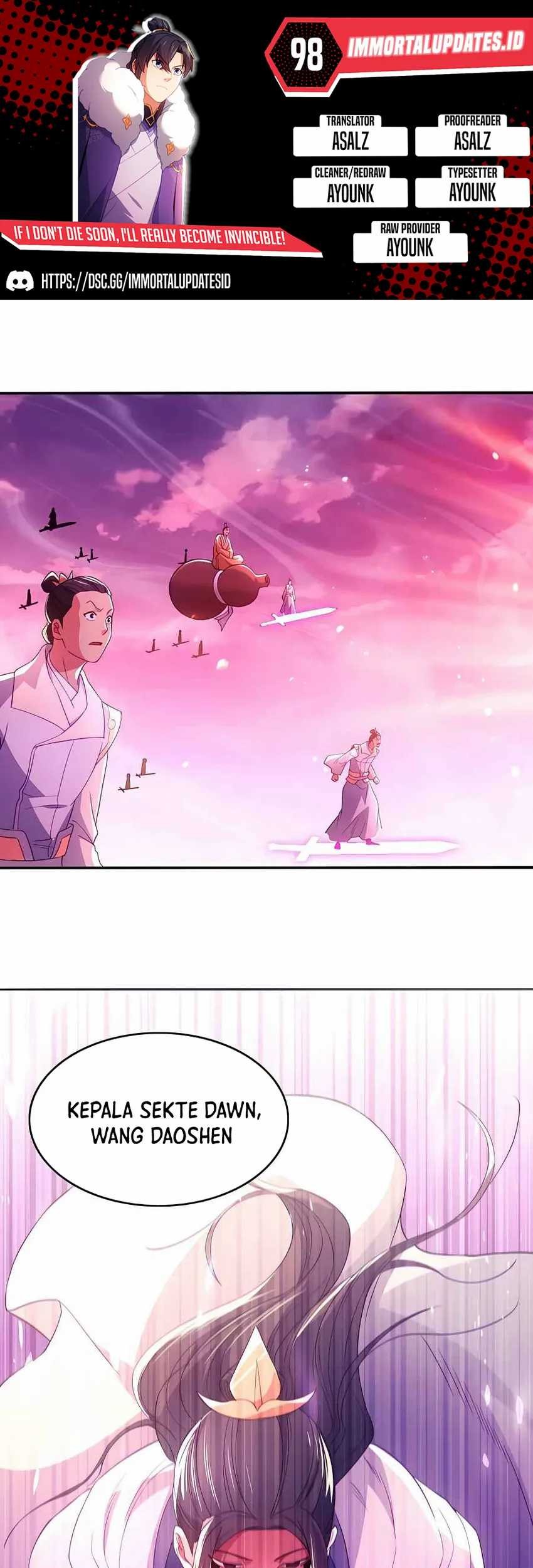 If I Don’t Die, I’ll Be Invincible Chapter 98 - halaman 1