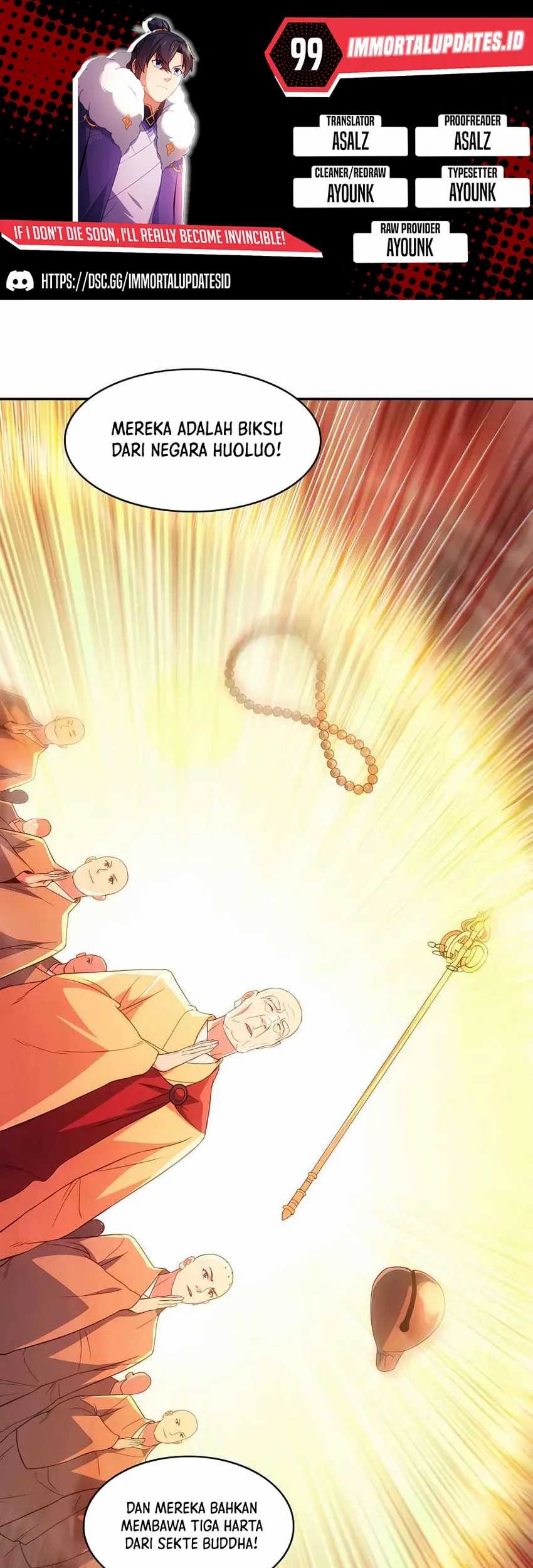If I Don’t Die, I’ll Be Invincible Chapter 99 - halaman 1