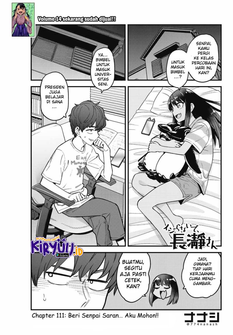 Ijiranaide, Nagatoro-san Chapter 111 - halaman 2