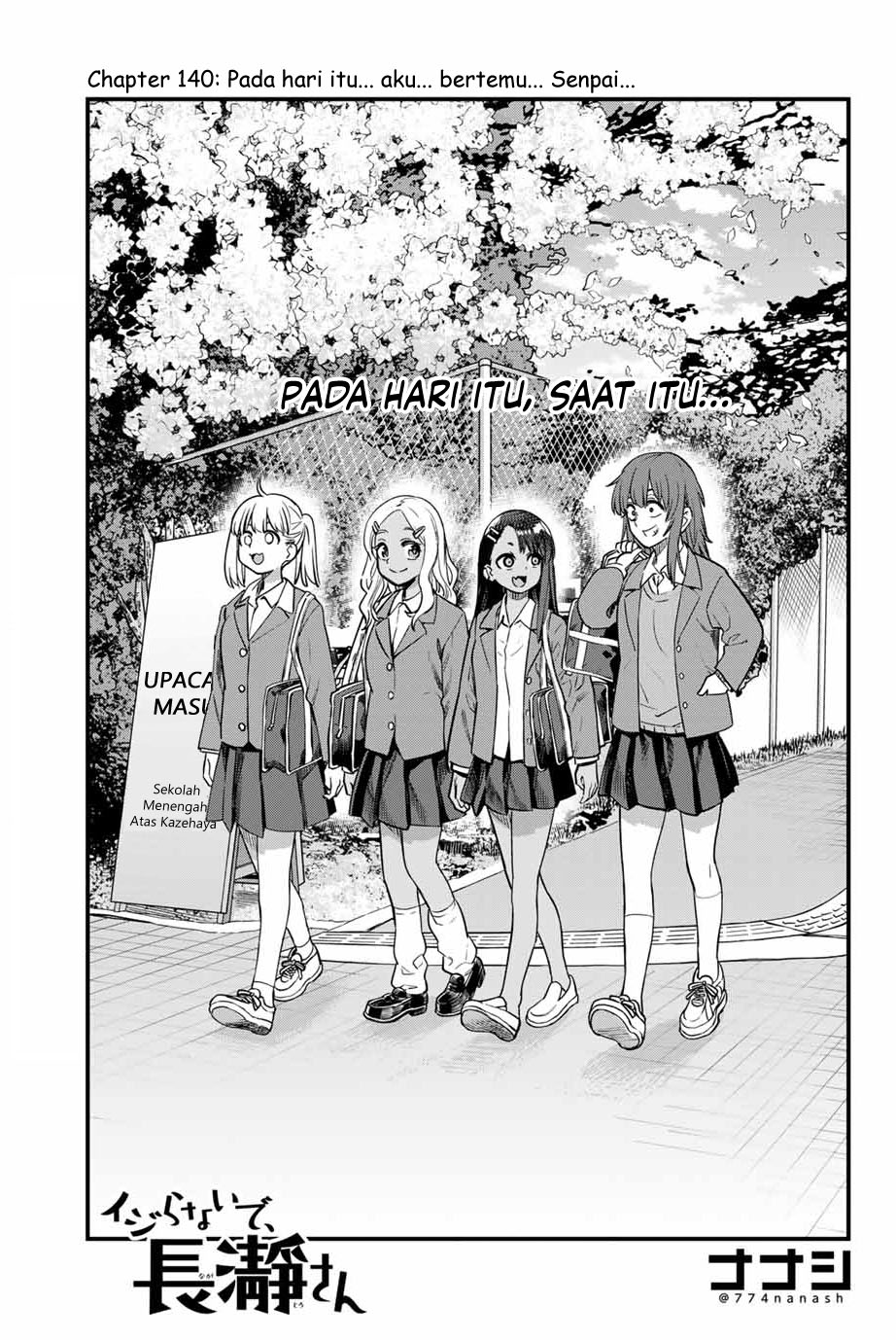 Ijiranaide, Nagatoro-san Chapter 140 - halaman 2