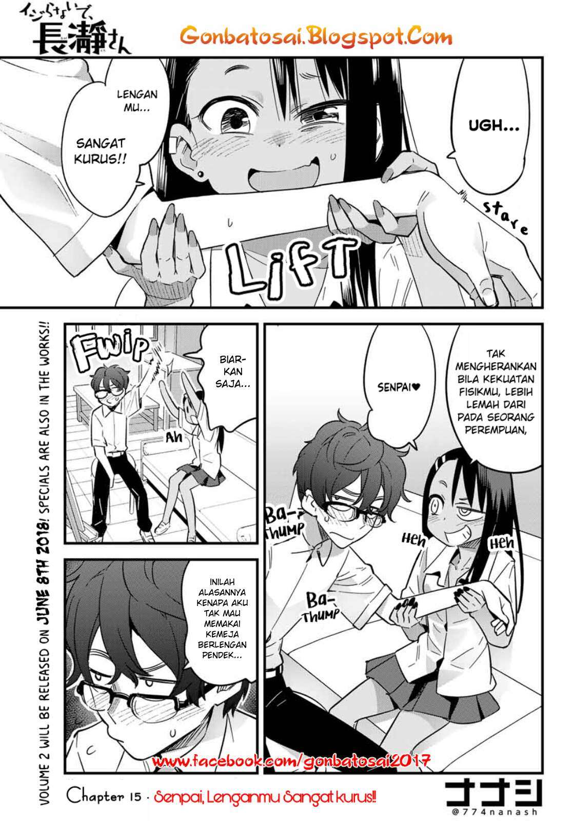 Ijiranaide, Nagatoro-san Chapter 15 - halaman 2