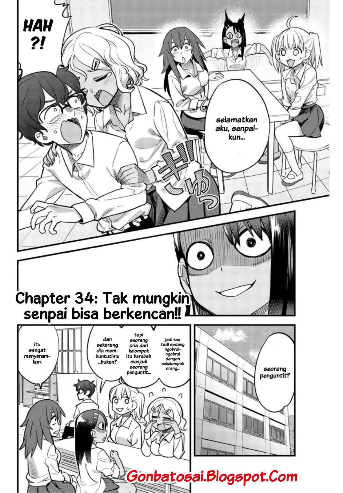 Ijiranaide, Nagatoro-san Chapter 34 - halaman 3