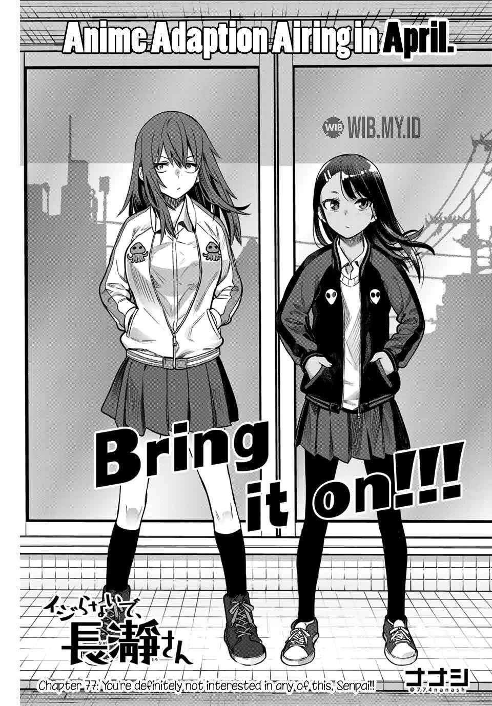 Ijiranaide, Nagatoro-san Chapter 77 - halaman 2