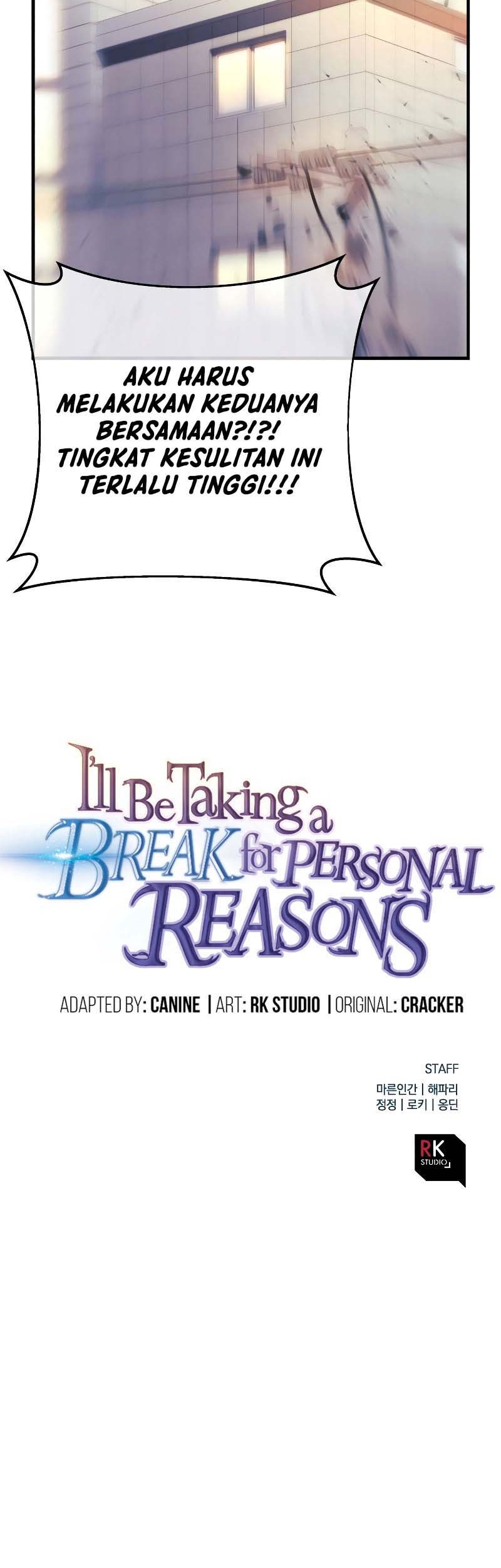 I’ll be Taking a Break for Personal Reasons Chapter 30 - halaman 84