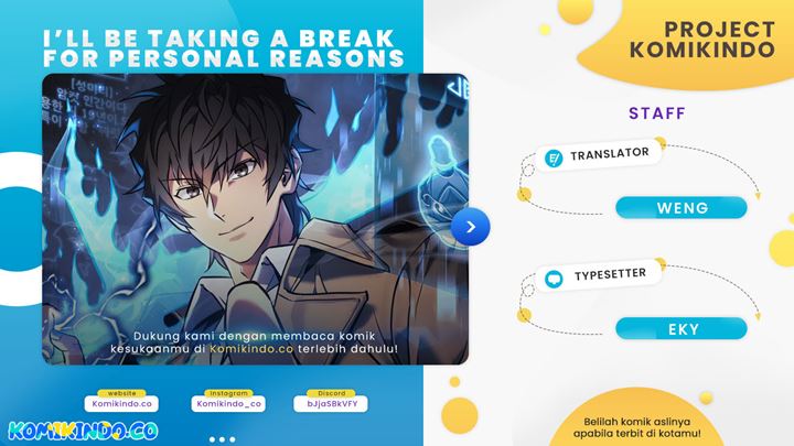 I’ll be Taking a Break for Personal Reasons Chapter 52 - halaman 1