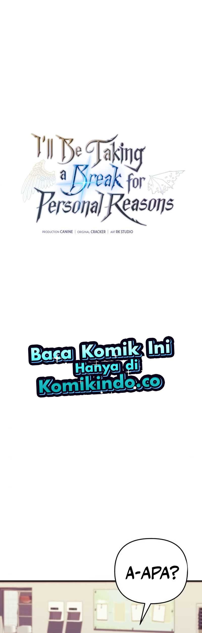I’ll be Taking a Break for Personal Reasons Chapter 69 - halaman 2