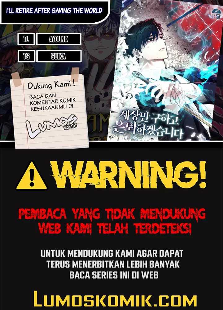 I’ll Retire After Saving the World Chapter 32 - halaman 1