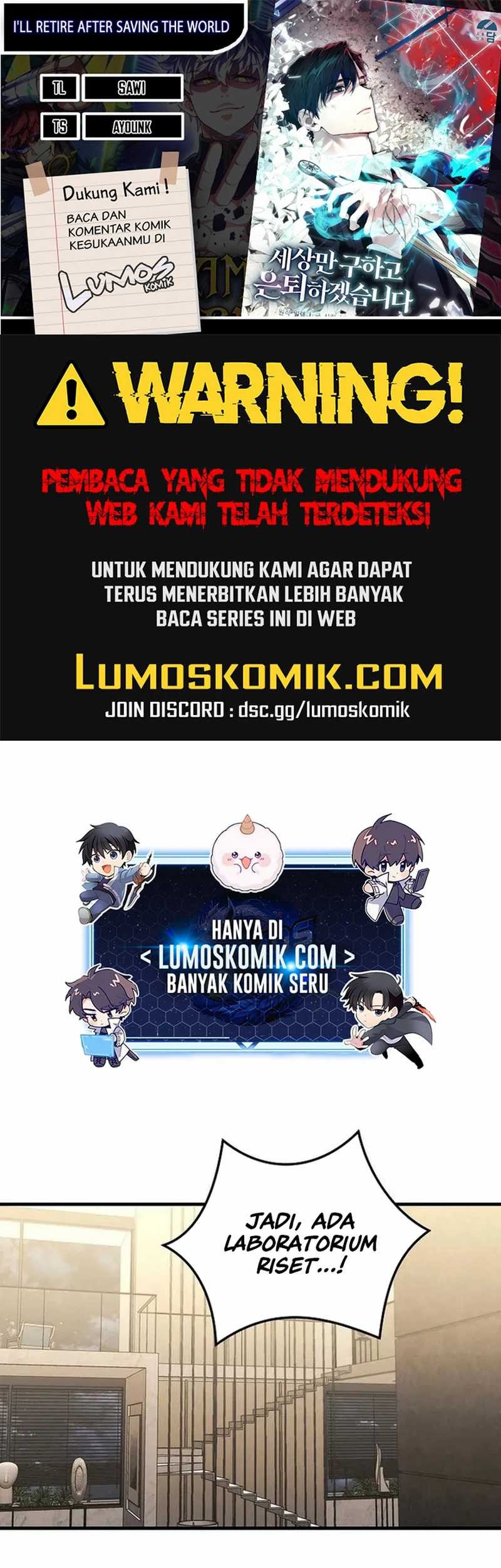 I’ll Retire After Saving the World Chapter 43 - halaman 1