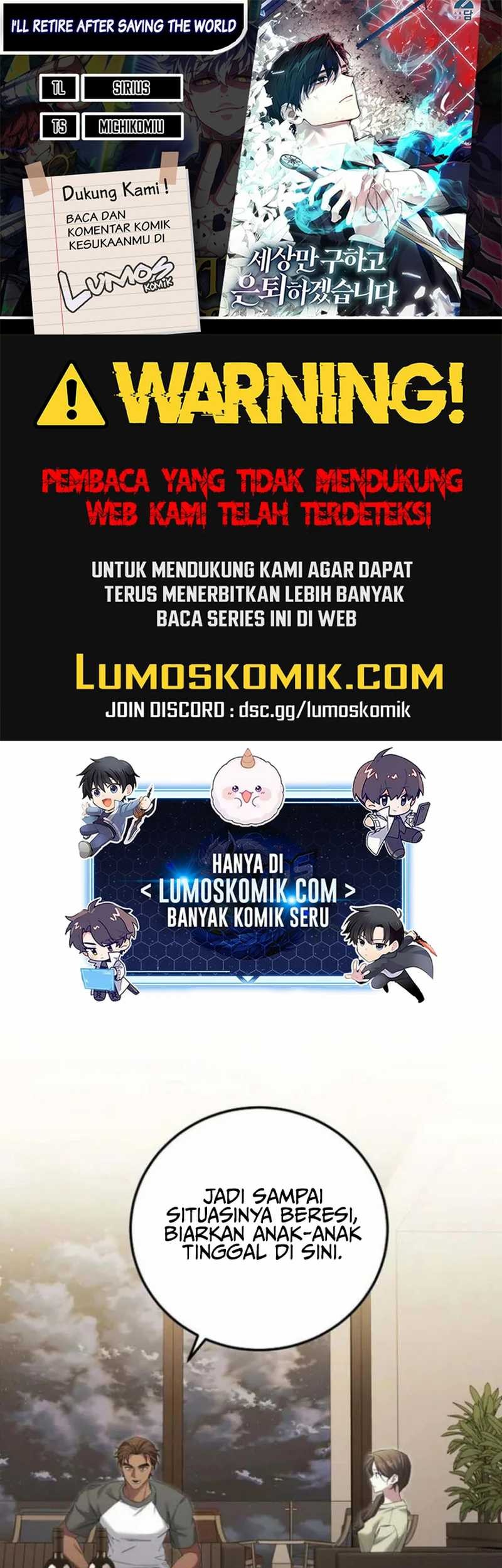 I’ll Retire After Saving the World Chapter 44 - halaman 1